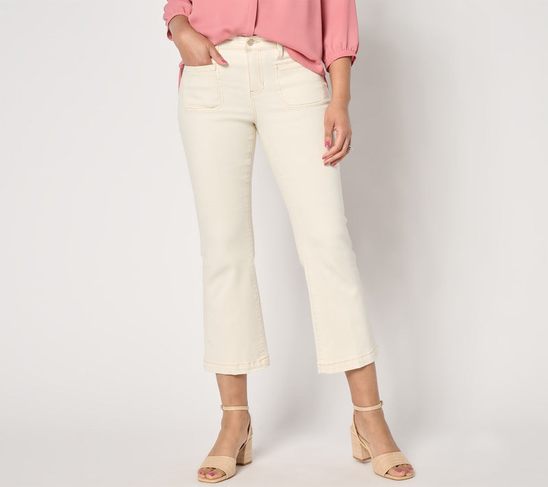 Liverpool Los Angeles Hannah Crop with Vintage Welt Pockets — View 7