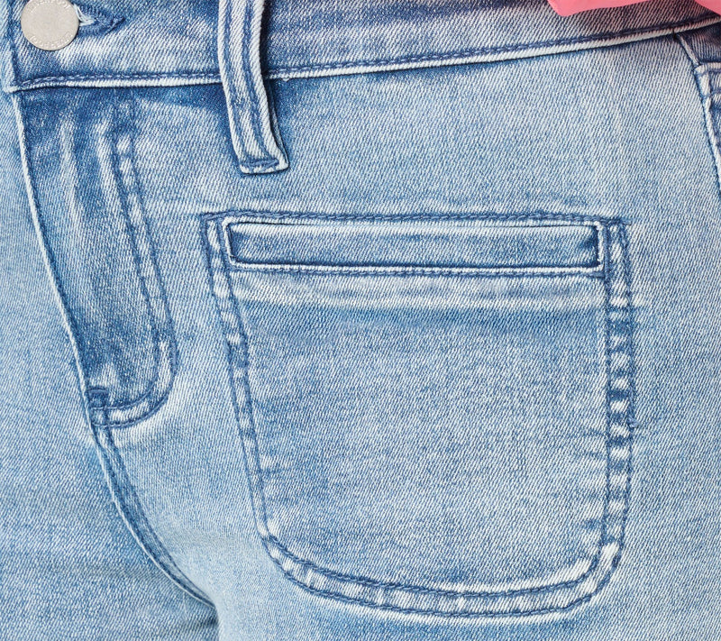 Liverpool Los Angeles Hannah Crop with Vintage Welt Pockets — View 11