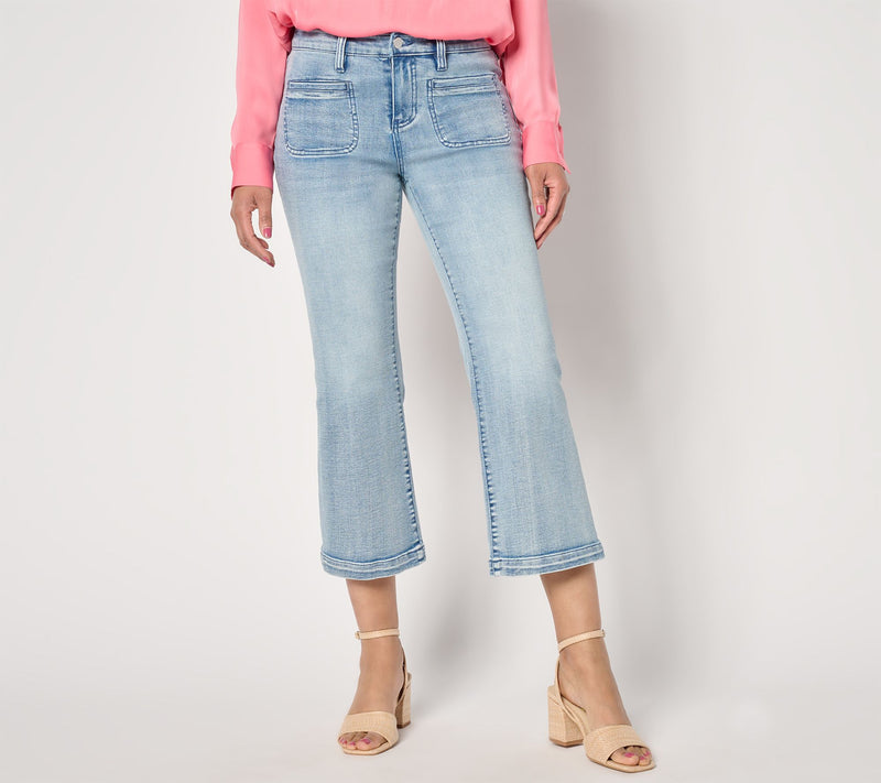 Liverpool Los Angeles Hannah Crop with Vintage Welt Pockets — View 5