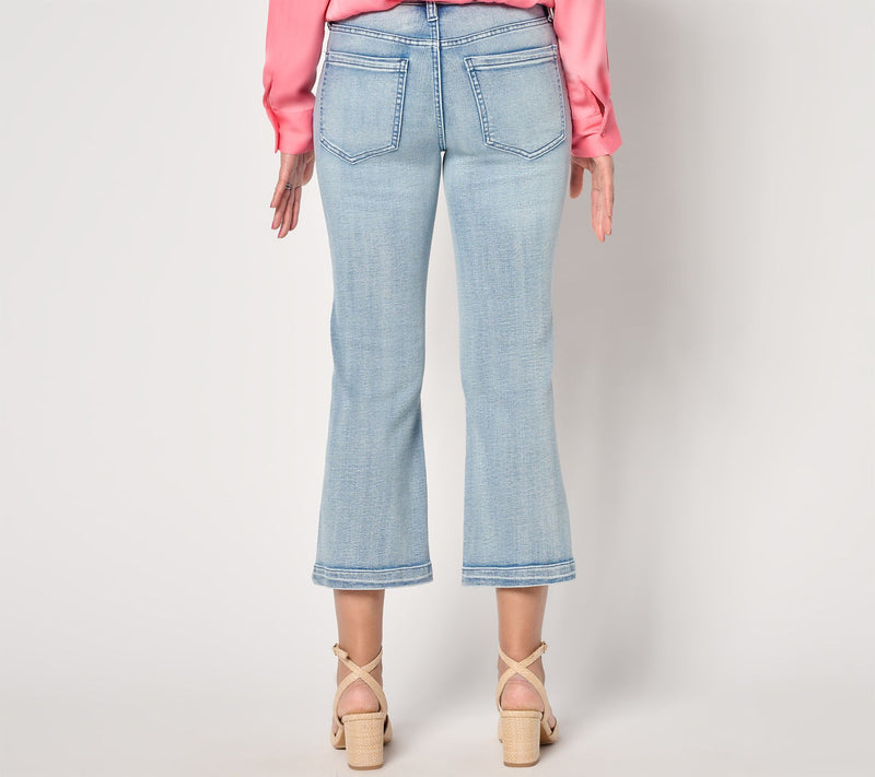 Liverpool Los Angeles Hannah Crop with Vintage Welt Pockets — View 9
