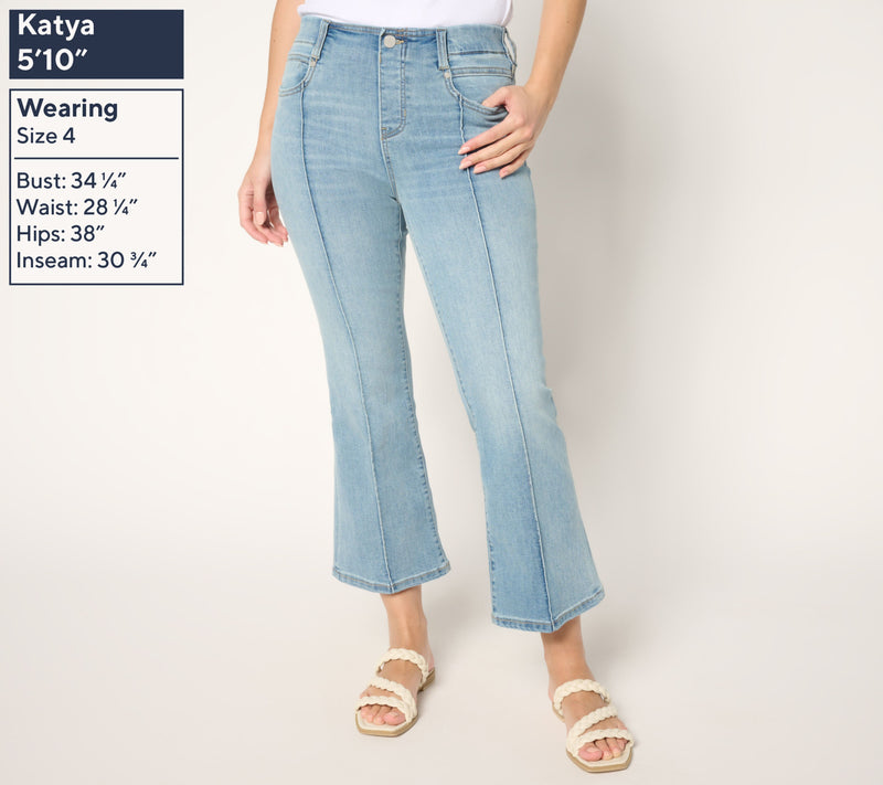 Liverpool Los Angeles Gia Crop Jean with Pintucks — View 2