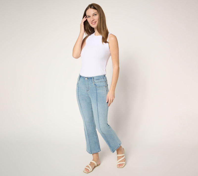 Liverpool Los Angeles Gia Crop Jean with Pintucks — View 4