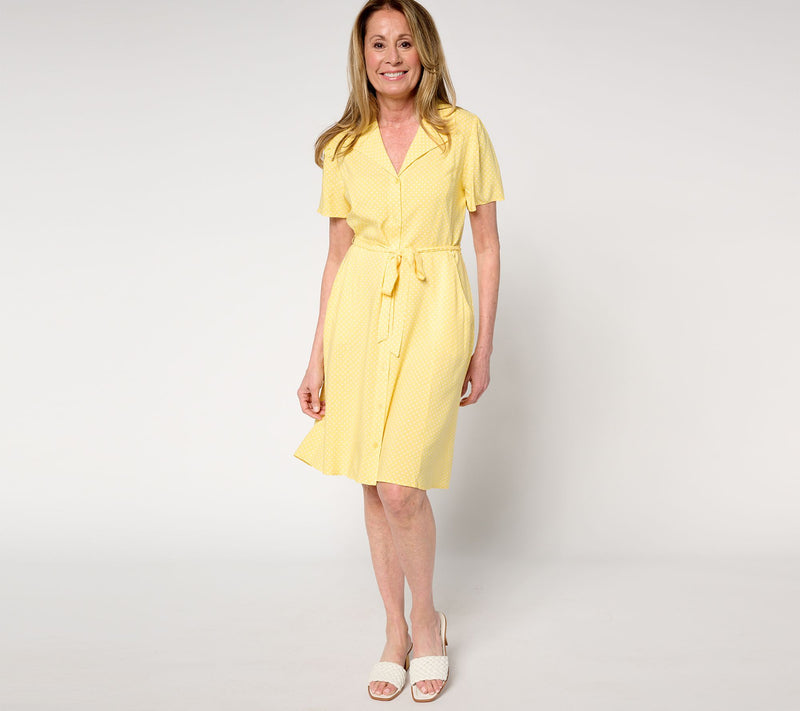 Me by Jennie Garth Regular Dottie Printed Dress — Main view