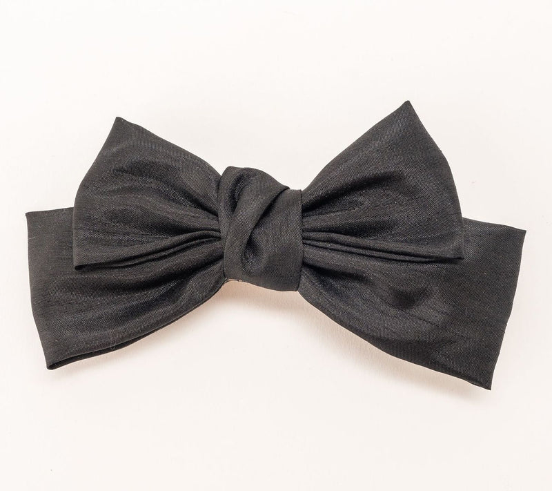 Violet & Brooks Brynn Dupioni Silk 6" Bow Barrette — View 9