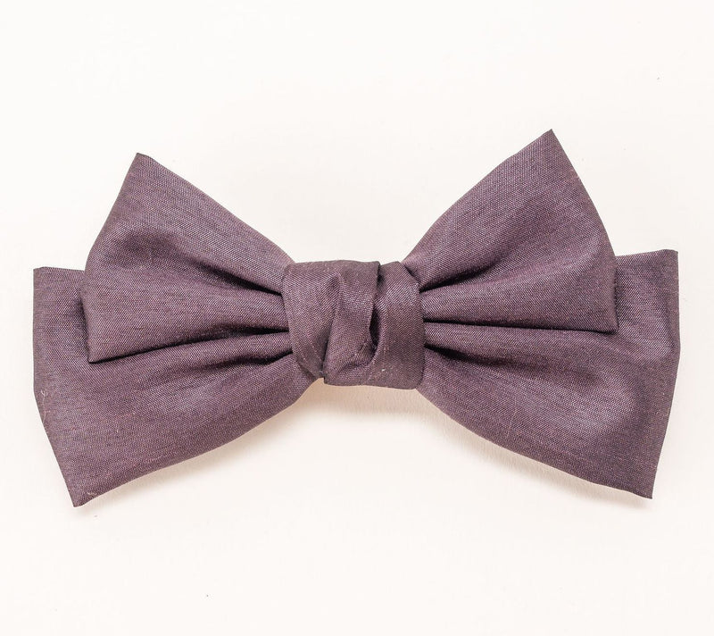 Violet & Brooks Brynn Dupioni Silk 6" Bow Barrette — View 10