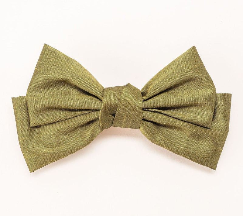 Violet & Brooks Brynn Dupioni Silk 6" Bow Barrette — View 13