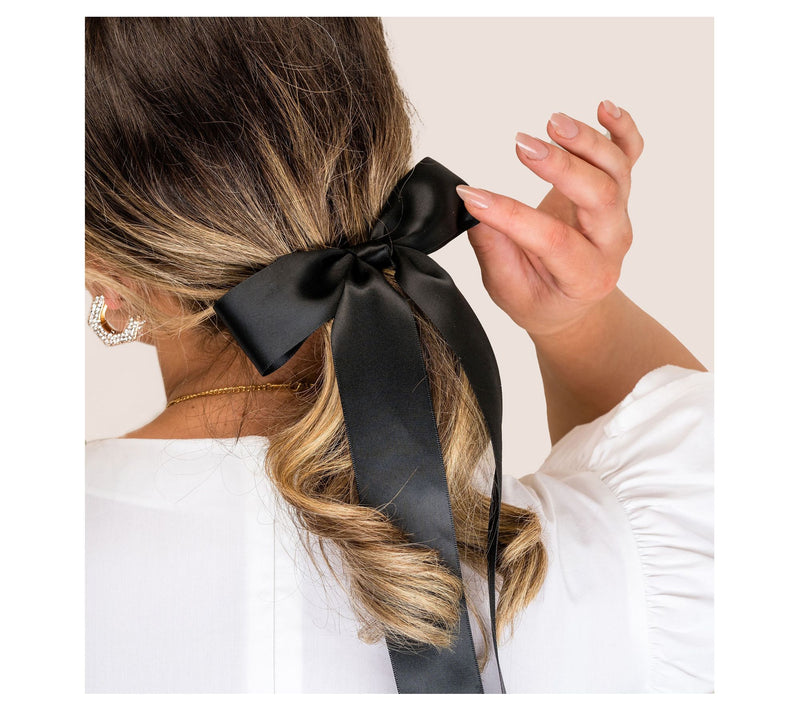 Violet & Brooks Sloane Satin Bow Barrette — View 2