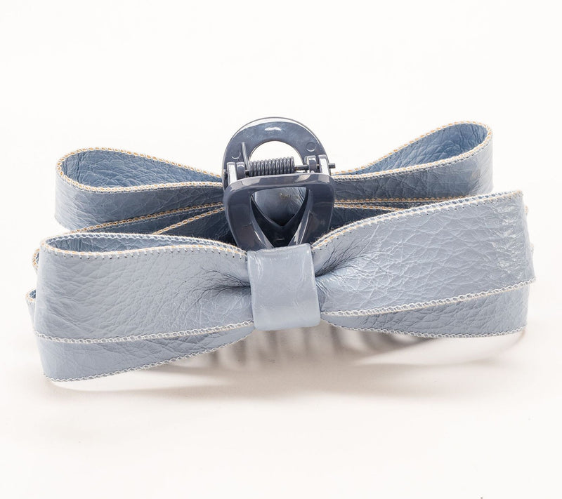 Violet & Brooks Paige Faux Patent Leather Bow Claw Clip — View 24