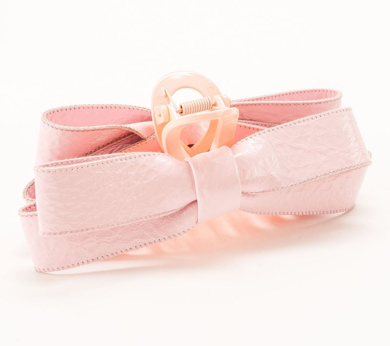 Violet & Brooks Paige Faux Patent Leather Bow Claw Clip — View 27