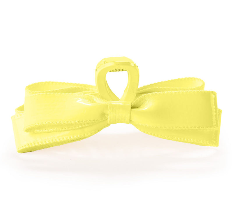 Violet & Brooks Paige Faux Patent Leather Bow Claw Clip — View 7