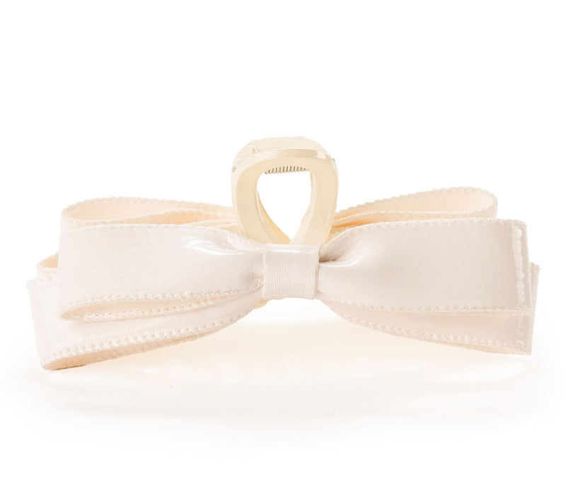 Violet & Brooks Paige Faux Patent Leather Bow Claw Clip — View 15
