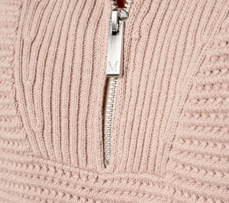Martha Stewart Signature 100% Cotton Quarter Zip Sweater — View 6