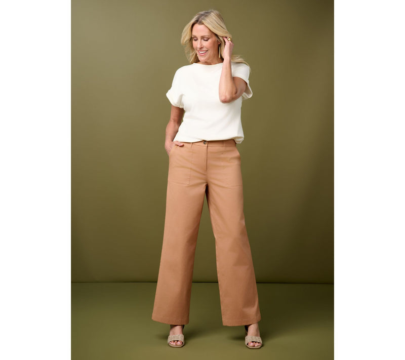 Martha Stewart Signature Short Sleeve Tunic with Side Seam Slit — View 15