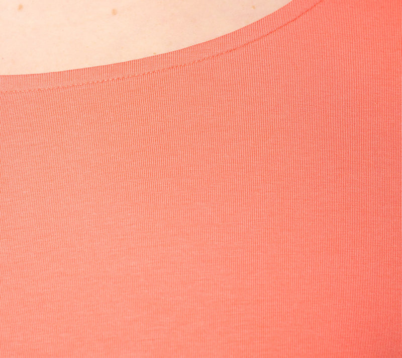 Women with Control Washed Cotton Ballet Neck Top — View 6