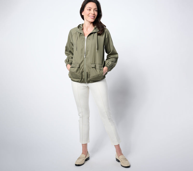 Martha Stewart Signature Puff Sleeve Hooded Jacket — View 11