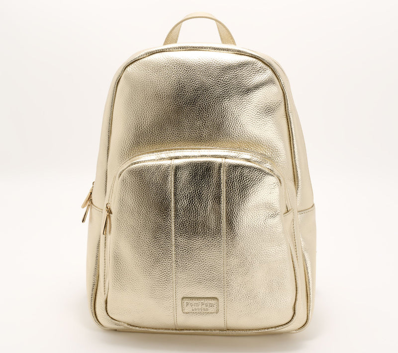 Pom Pom London Leather Richmond Backpack — Main view