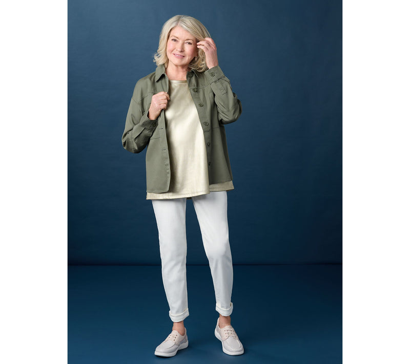 Martha Stewart Signature Knit Metallic Sleeveless Top — View 10