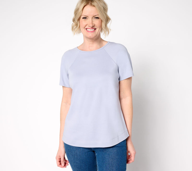 Martha Stewart Signature Essentials Modern T-Shirt w/ Seam Details — View 5