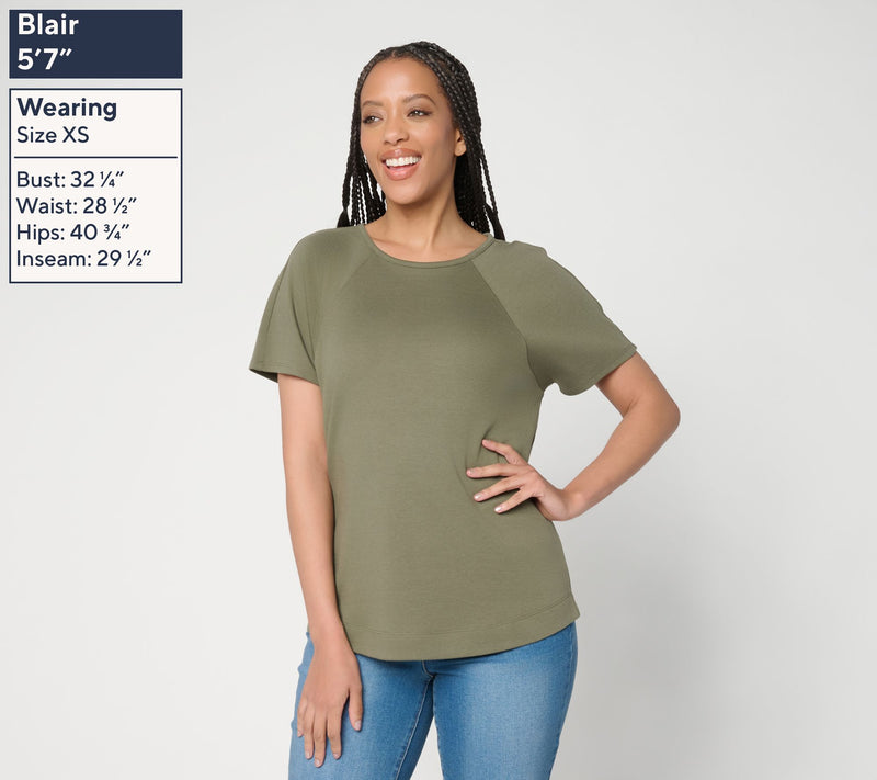 Martha Stewart Signature Essentials Modern T-Shirt w/ Seam Details — View 15