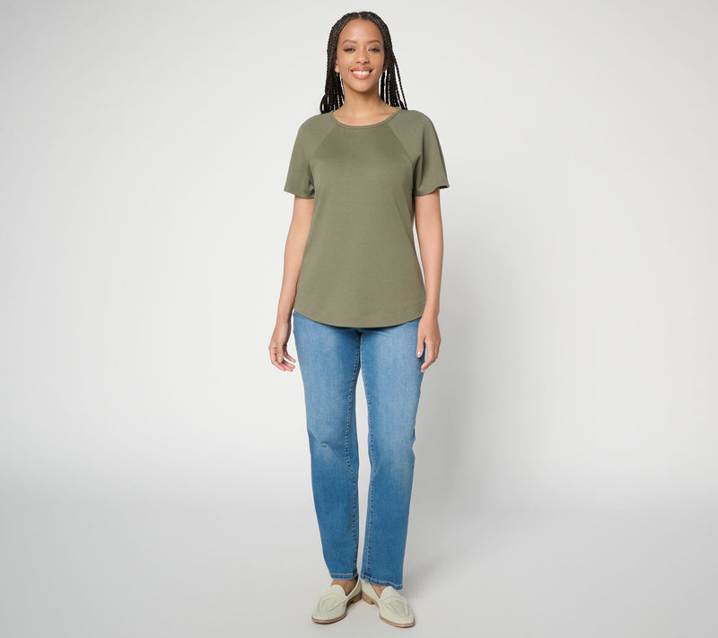 Martha Stewart Signature Essentials Modern T-Shirt w/ Seam Details — View 17