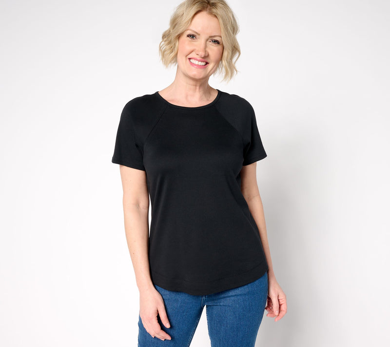 Martha Stewart Signature Essentials Modern T-Shirt w/ Seam Details — View 9