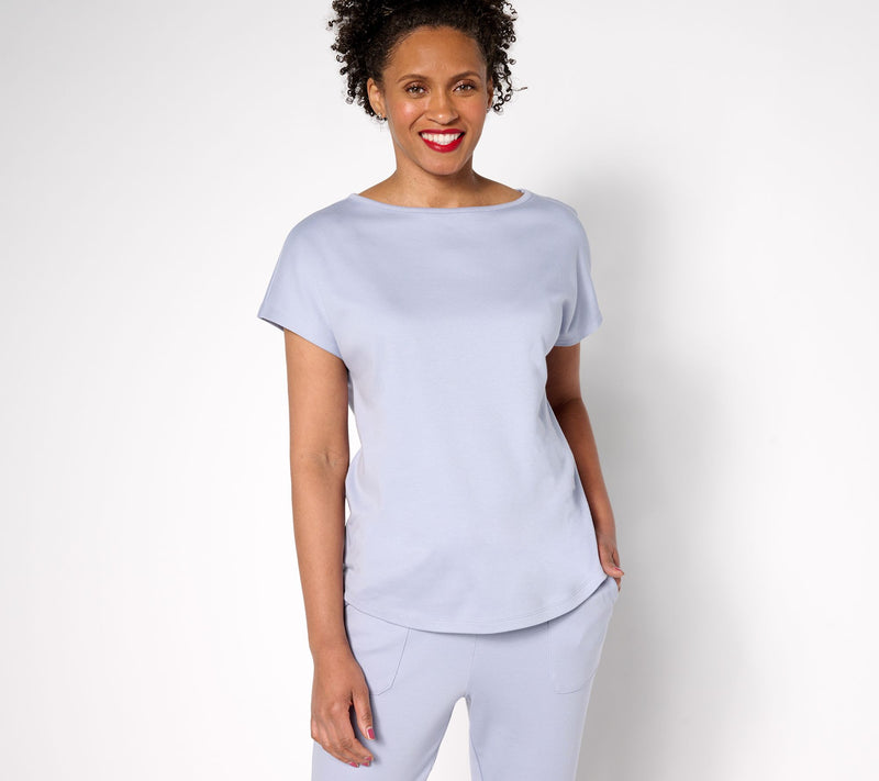 Martha Stewart Signature Essentials Dolman Sleeve T-Shirt — View 3