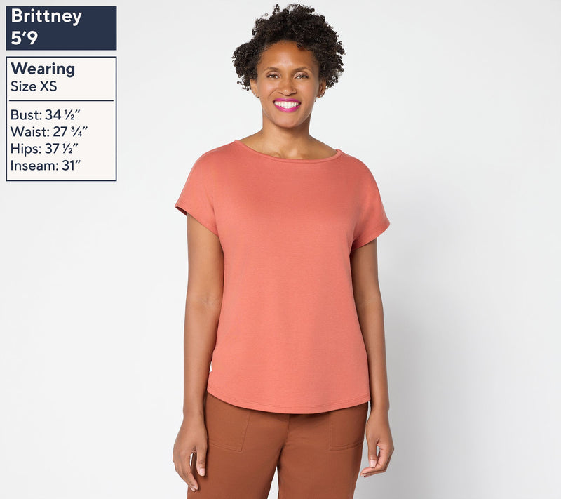 Martha Stewart Signature Essentials Dolman Sleeve T-Shirt — View 11