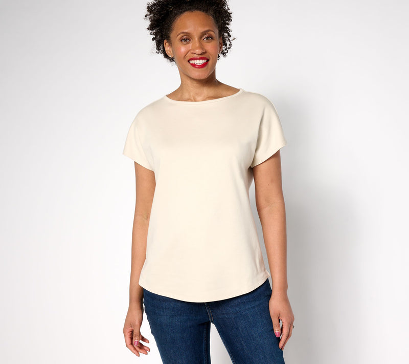 Martha Stewart Signature Essentials Dolman Sleeve T-Shirt — View 5