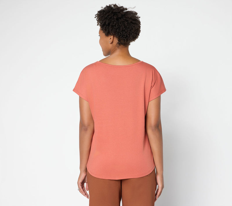 Martha Stewart Signature Essentials Dolman Sleeve T-Shirt — View 12