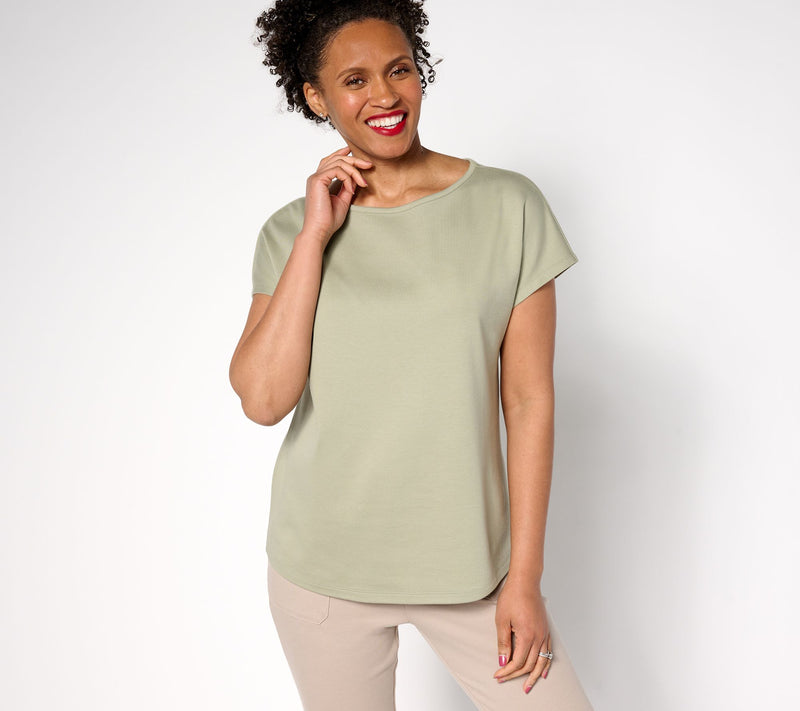 Martha Stewart Signature Essentials Dolman Sleeve T-Shirt — View 9