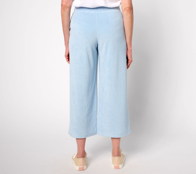 Martha Stewart Signature Petite Knit Wide Leg Crop Pants — View 10