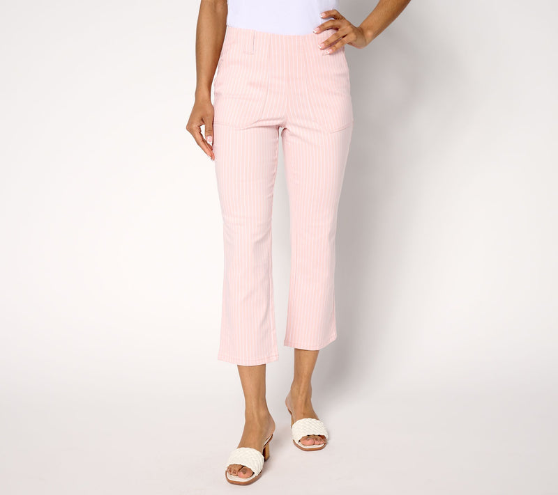 Belle by Kim Gravel Tall Harbor Island Stretch Pinstripe Pant — View 14