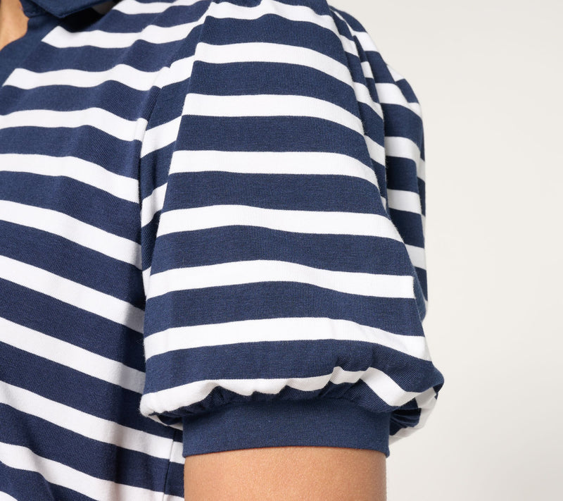 Belle by Kim Gravel TripleLuxe Knit Johnny Collar Top — View 14