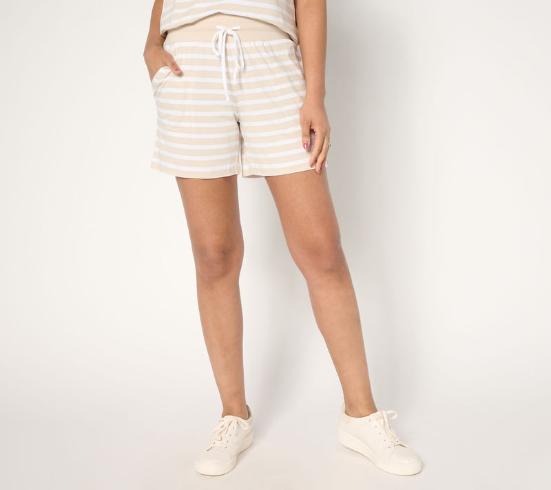 Belle by Kim Gravel TripleLuxe Knit 5" Harbor Island Shorts — View 12