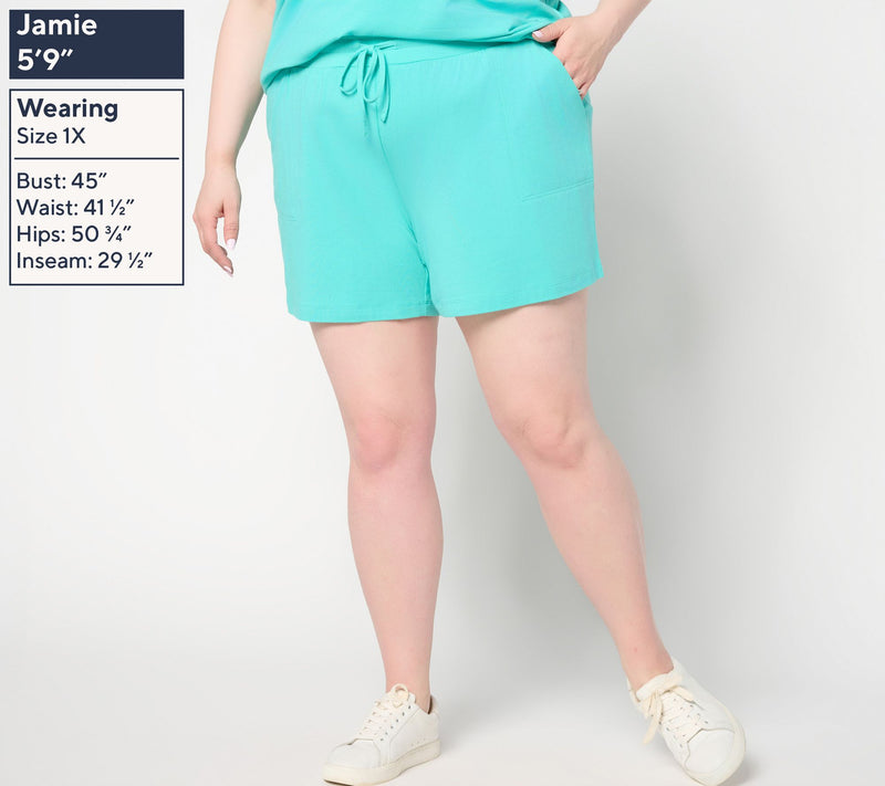 Belle by Kim Gravel TripleLuxe Knit 5" Harbor Island Shorts — View 2