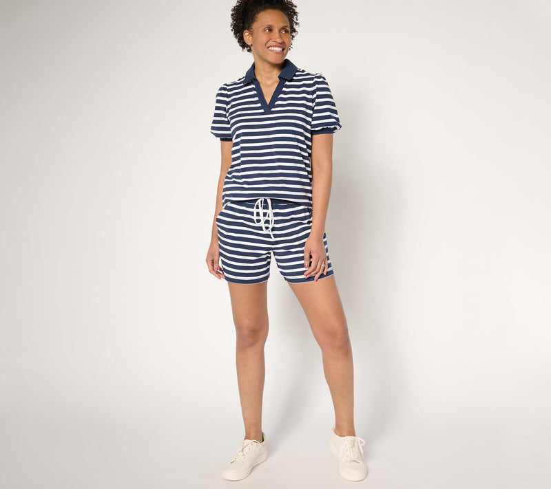 Belle by Kim Gravel TripleLuxe Knit 5" Harbor Island Shorts — View 5