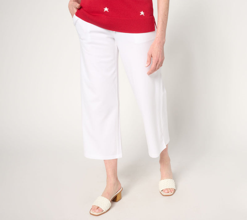 Belle by Kim Gravel Regular TripleLuxe Knit Cropped Pants — View 12