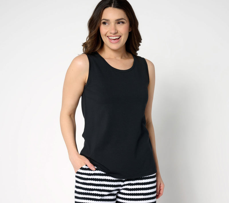 Belle by Kim Gravel TripleLuxe Solid Scoop Neck Tank Top — View 14