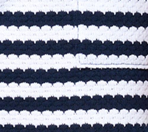 Belle by Kim Gravel Nautical Knit 5" Striped Shorts — View 6