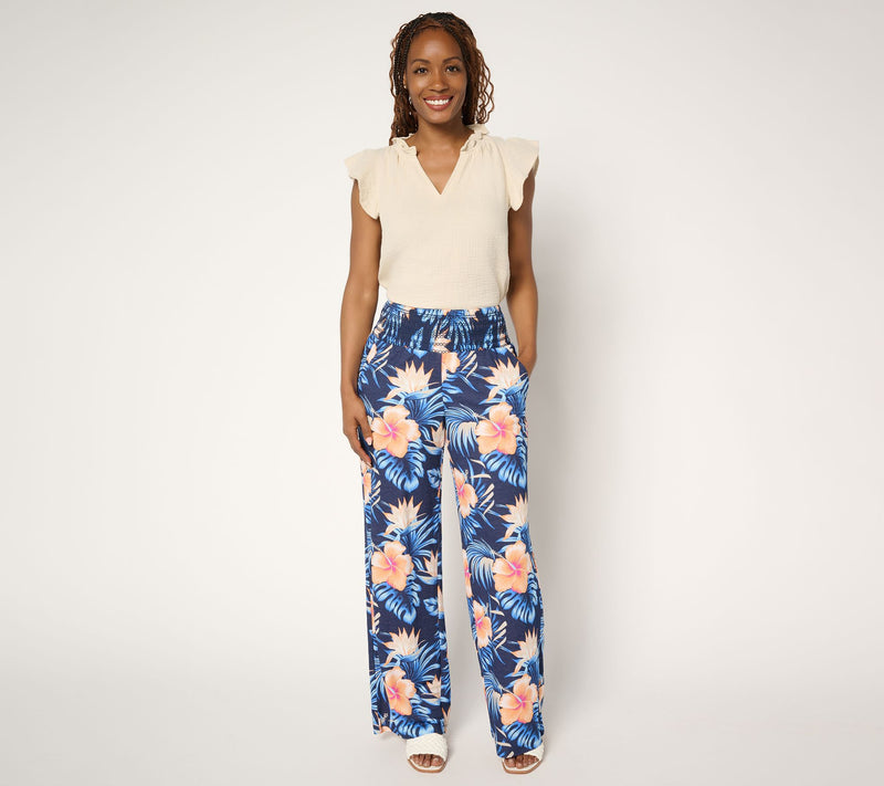 Belle Beach by Kim Gravel Petite Cabana Knit Tropical Dreams Pant — View 5