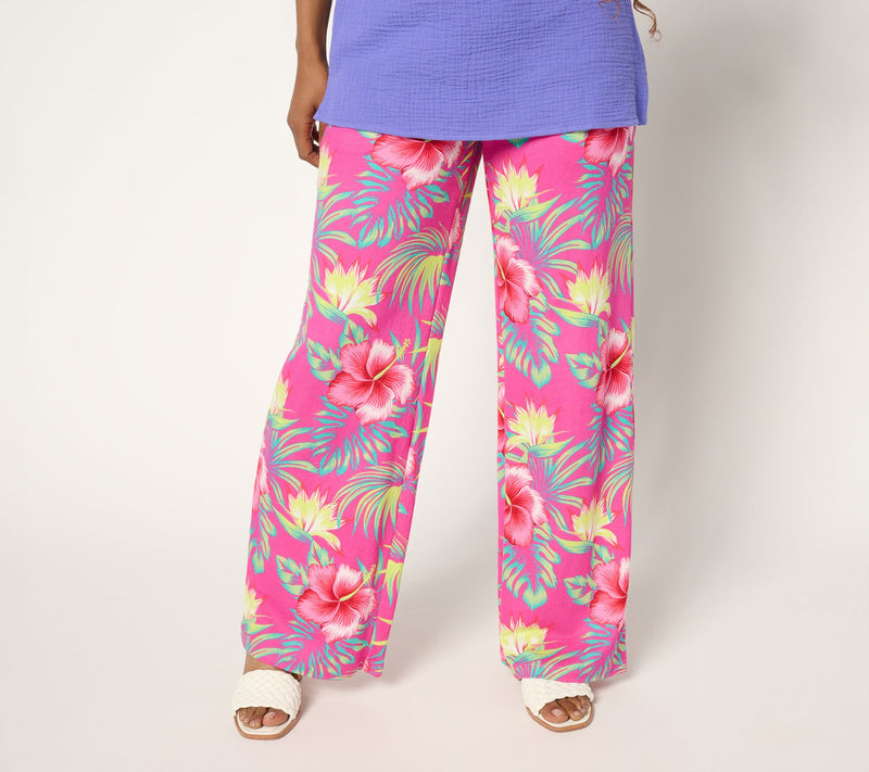 Belle Beach by Kim Gravel Petite Cabana Knit Tropical Dreams Pant — View 11