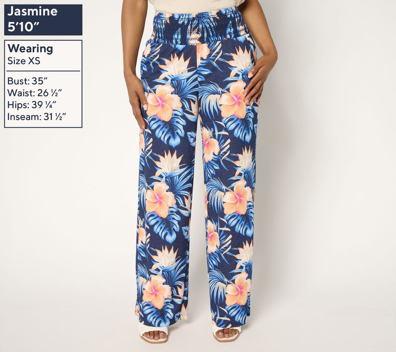 Belle Beach by Kim Gravel Petite Cabana Knit Tropical Dreams Pant — View 3