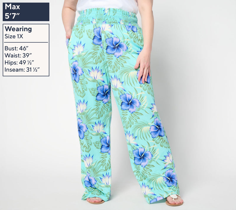 Belle Beach by Kim Gravel Petite Cabana Knit Tropical Dreams Pant — View 2