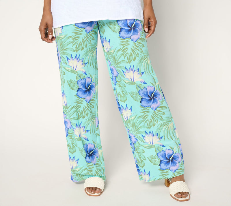 Belle Beach by Kim Gravel Petite Cabana Knit Tropical Dreams Pant — View 14