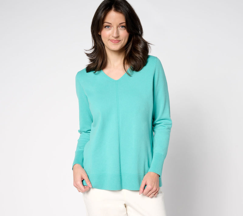 Brandis Dress Out Loud Smoothing V-Neck Sweater — Main view