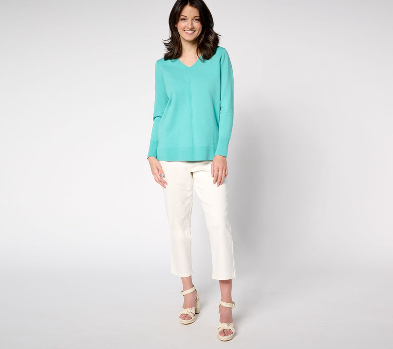 Brandis Dress Out Loud Smoothing V-Neck Sweater — View 5