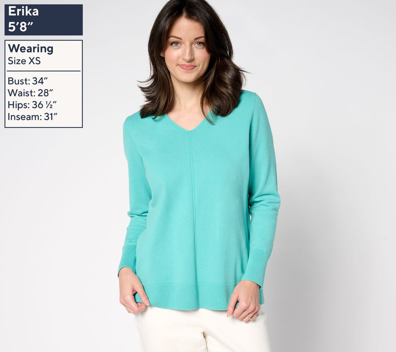 Brandis Dress Out Loud Smoothing V-Neck Sweater — View 3