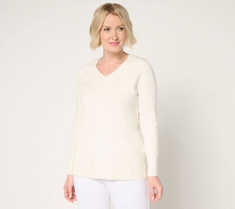 Brandis Dress Out Loud Smoothing V-Neck Sweater — View 15