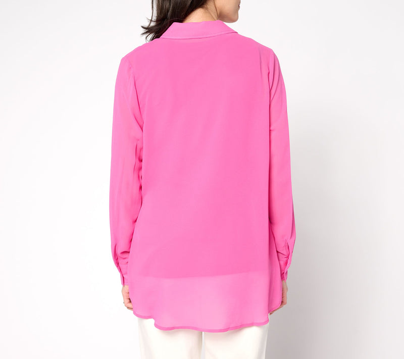 Brandis Dress Out Loud Serving the Curvy Bestie Sheer Big Shirt — View 13