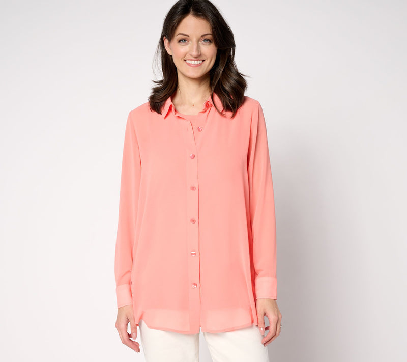 Brandis Dress Out Loud Serving the Curvy Bestie Sheer Big Shirt — View 7